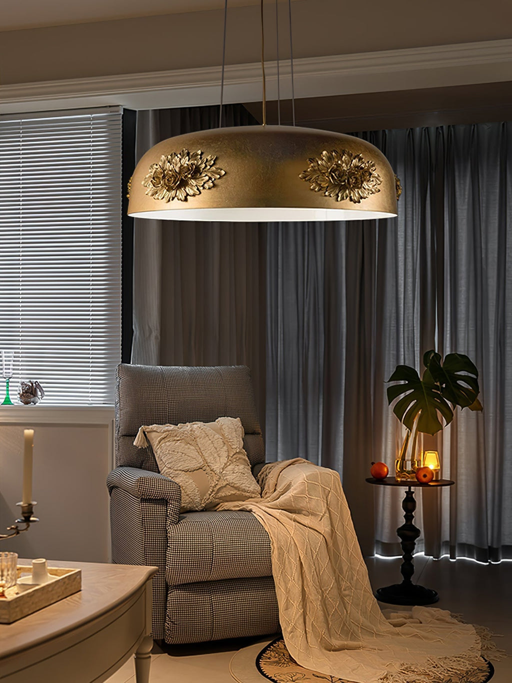 Brackune Crystal Pendant Light-Moonnatur