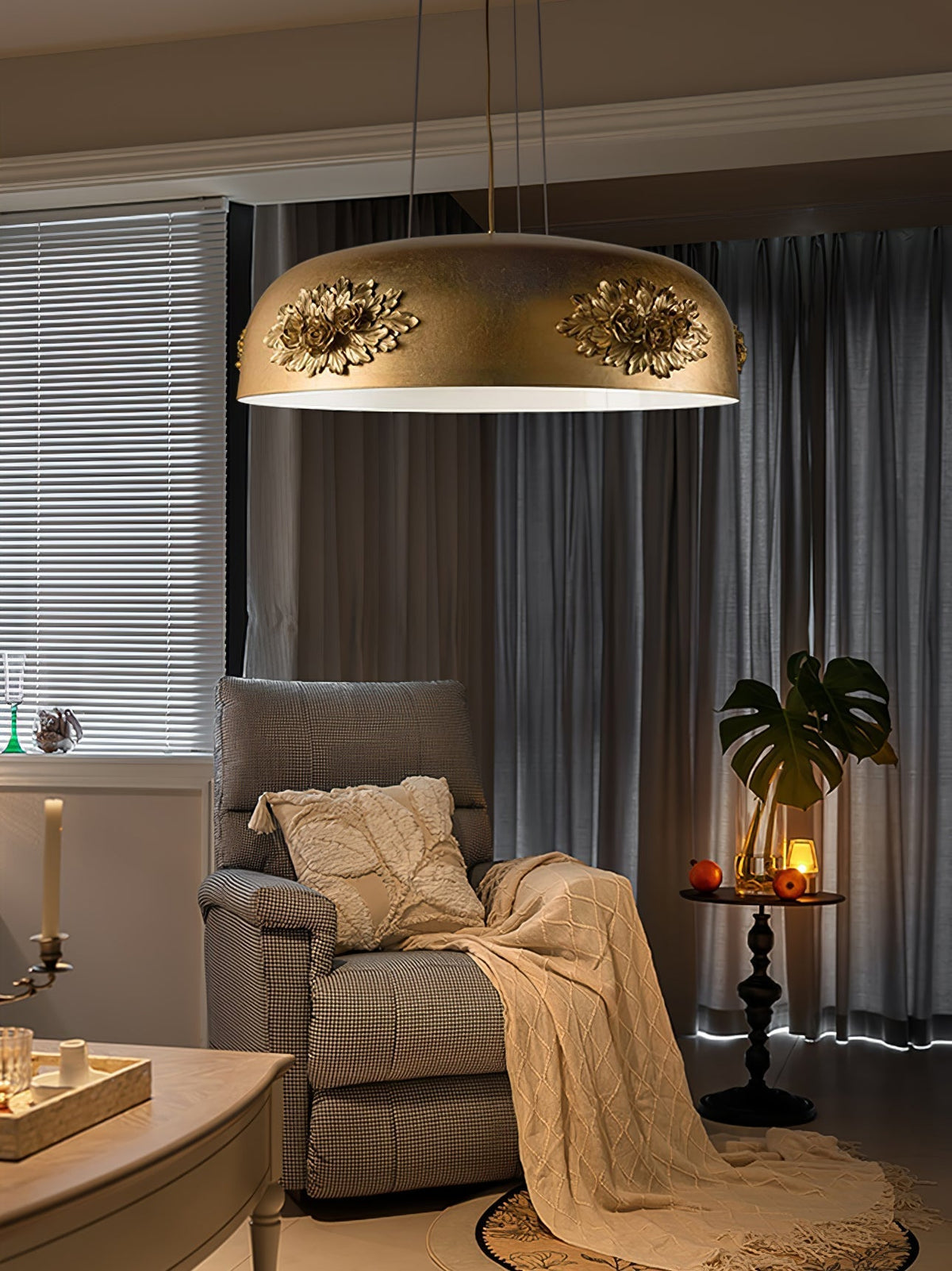 Brackune Crystal Pendant Light-Moonnatur