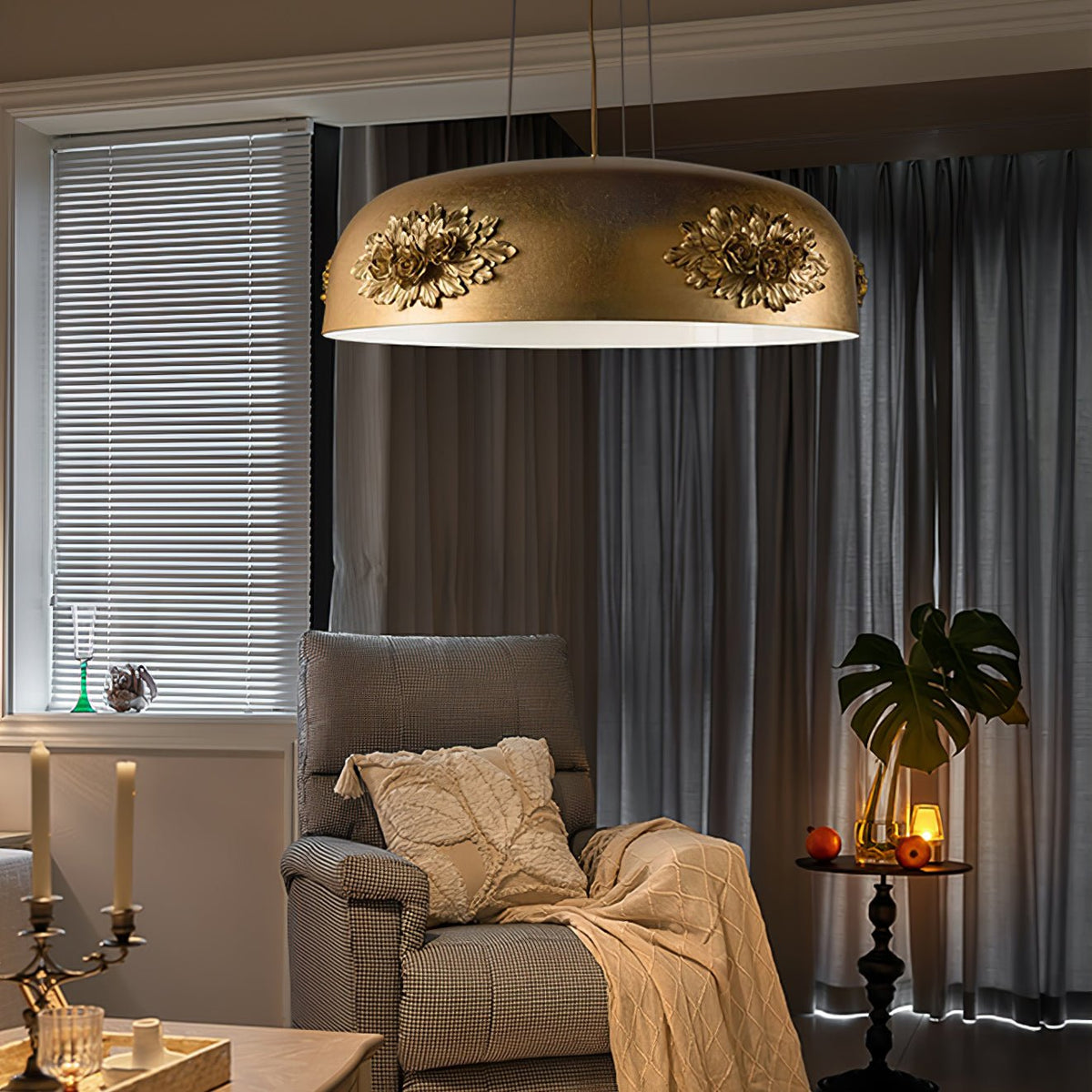 Brackune Crystal Pendant Light-Moonnatur