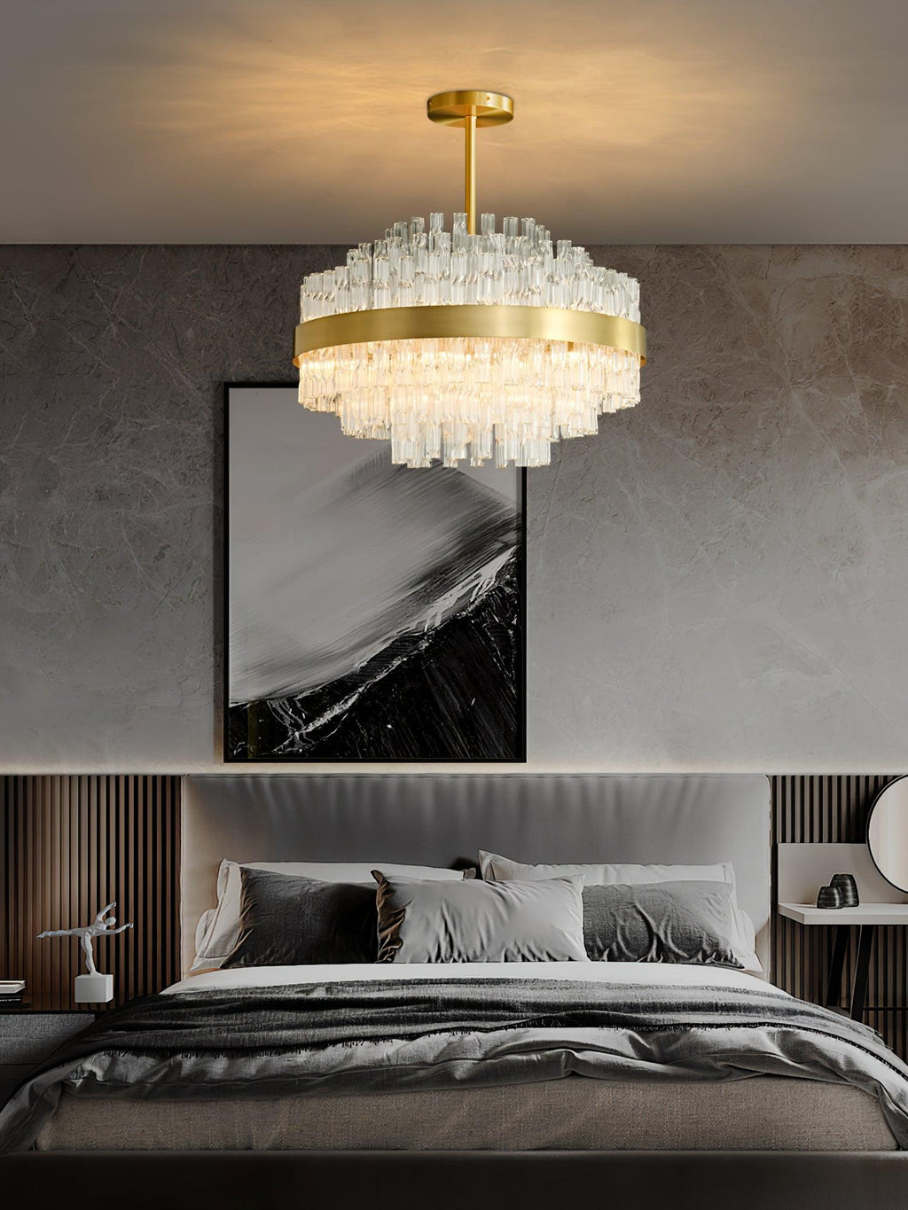 Quenena Glass Chandelier-Moonnatur