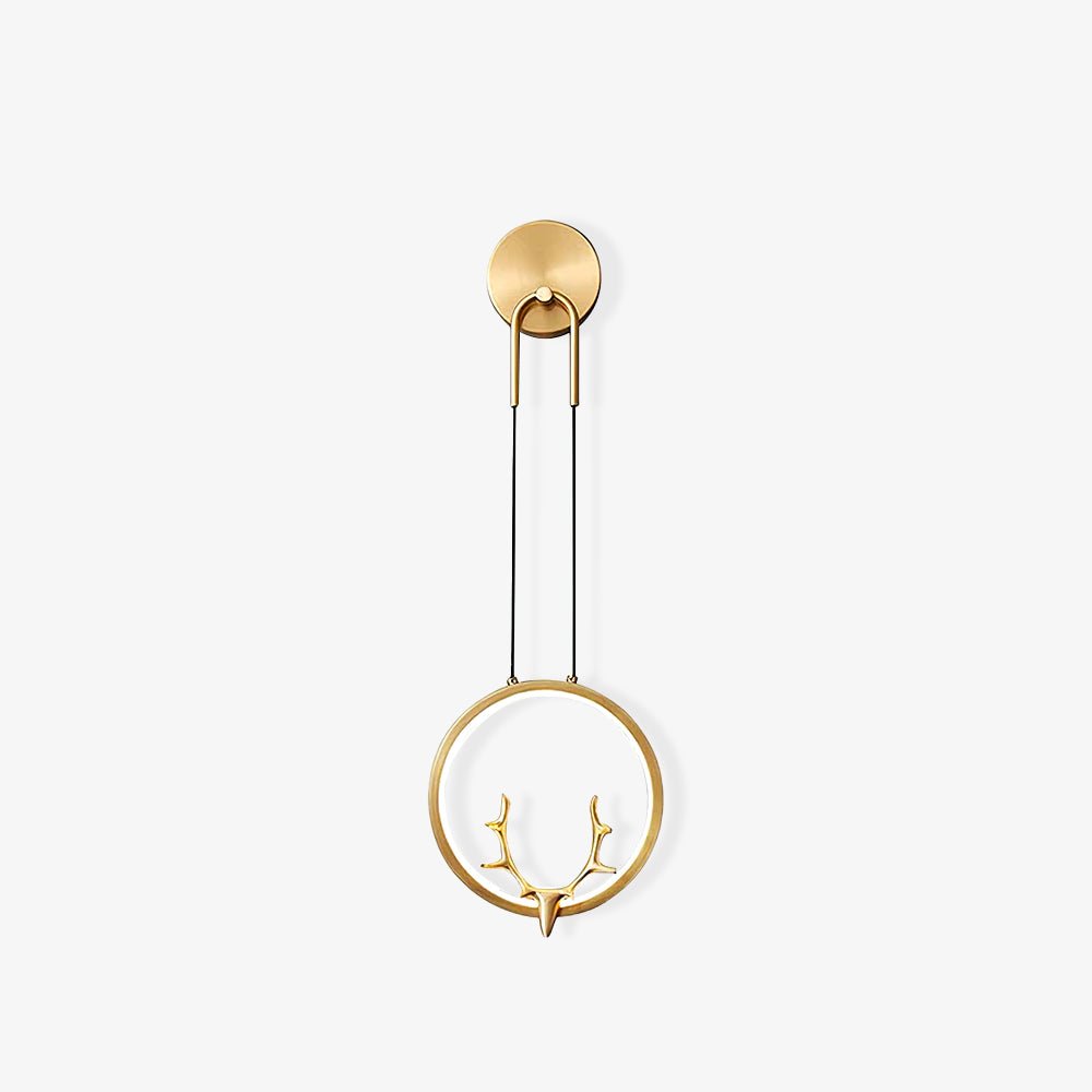 Delavelle Brass Wall Light-Moonnatur