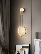 Delavelle Brass Wall Light-Moonnatur