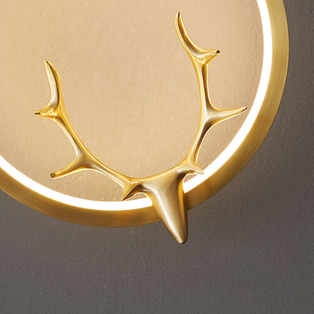 Delavelle Brass Wall Light-Moonnatur