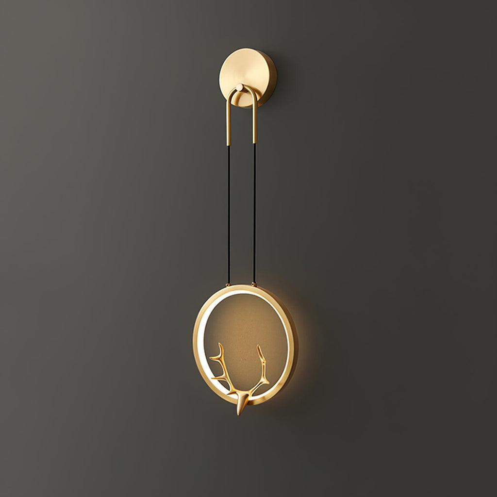 Delavelle Brass Wall Light-Moonnatur