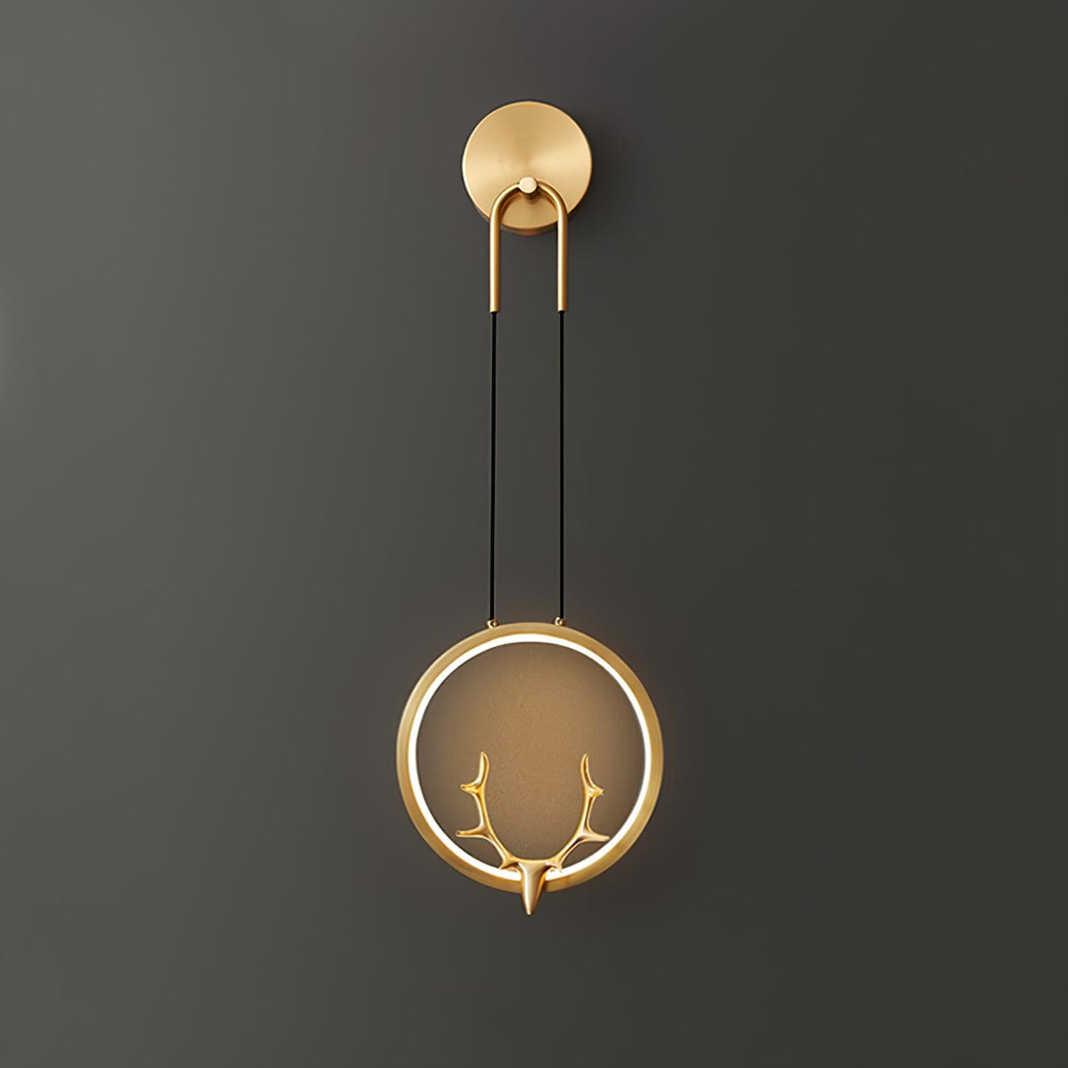 Delavelle Brass Wall Light-Moonnatur