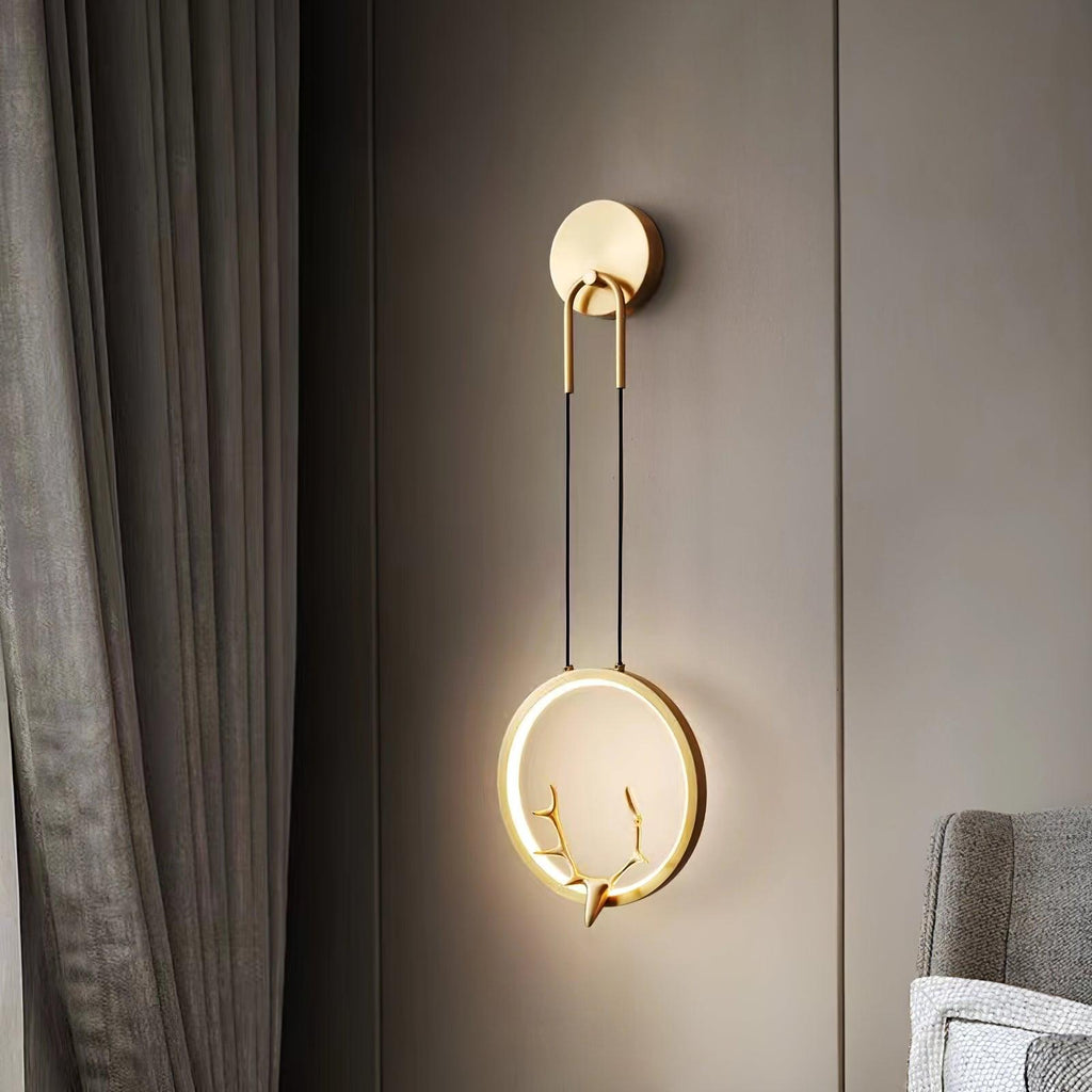 Delavelle Brass Wall Light-Moonnatur