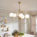 Aldenera Glass Chandelier-Moonnatur