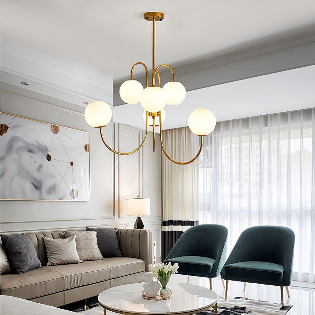 Aldenera Glass Chandelier-Moonnatur