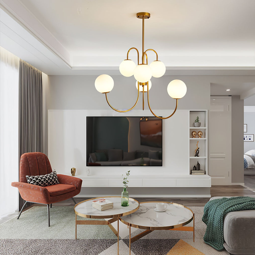Aldenera Glass Chandelier-Moonnatur