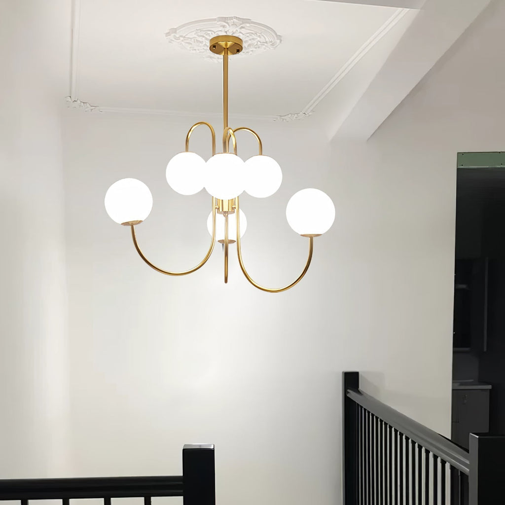 Aldenera Glass Chandelier-Moonnatur
