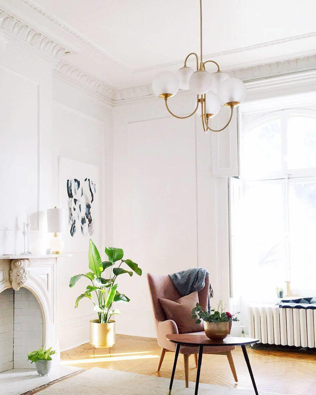Aldenera Glass Chandelier-Moonnatur
