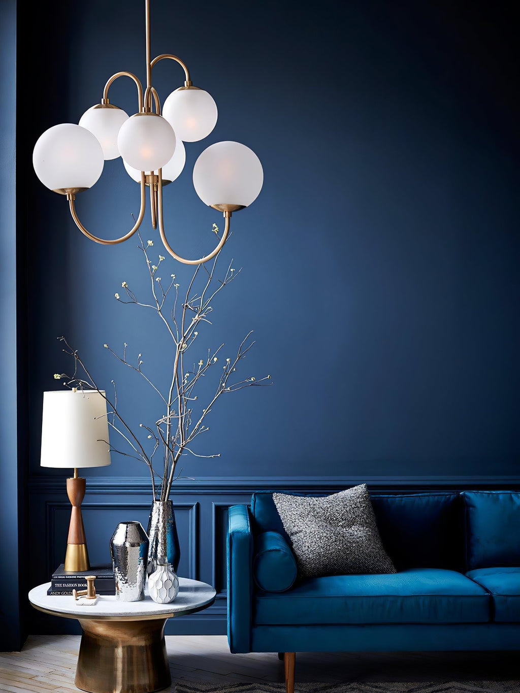 Aldenera Glass Chandelier-Moonnatur