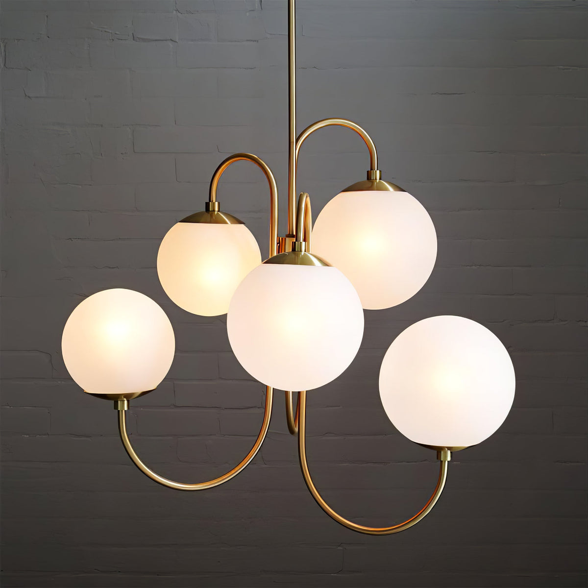 Aldenera Glass Chandelier-Moonnatur