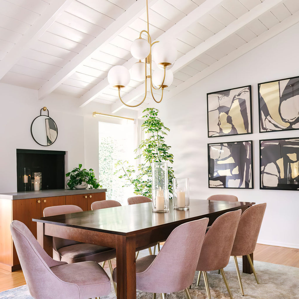 Aldenera Glass Chandelier-Moonnatur