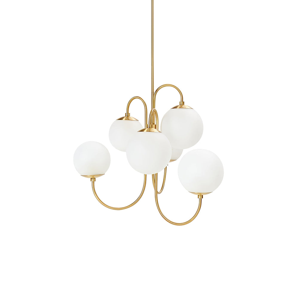 Aldenera Glass Chandelier-Moonnatur