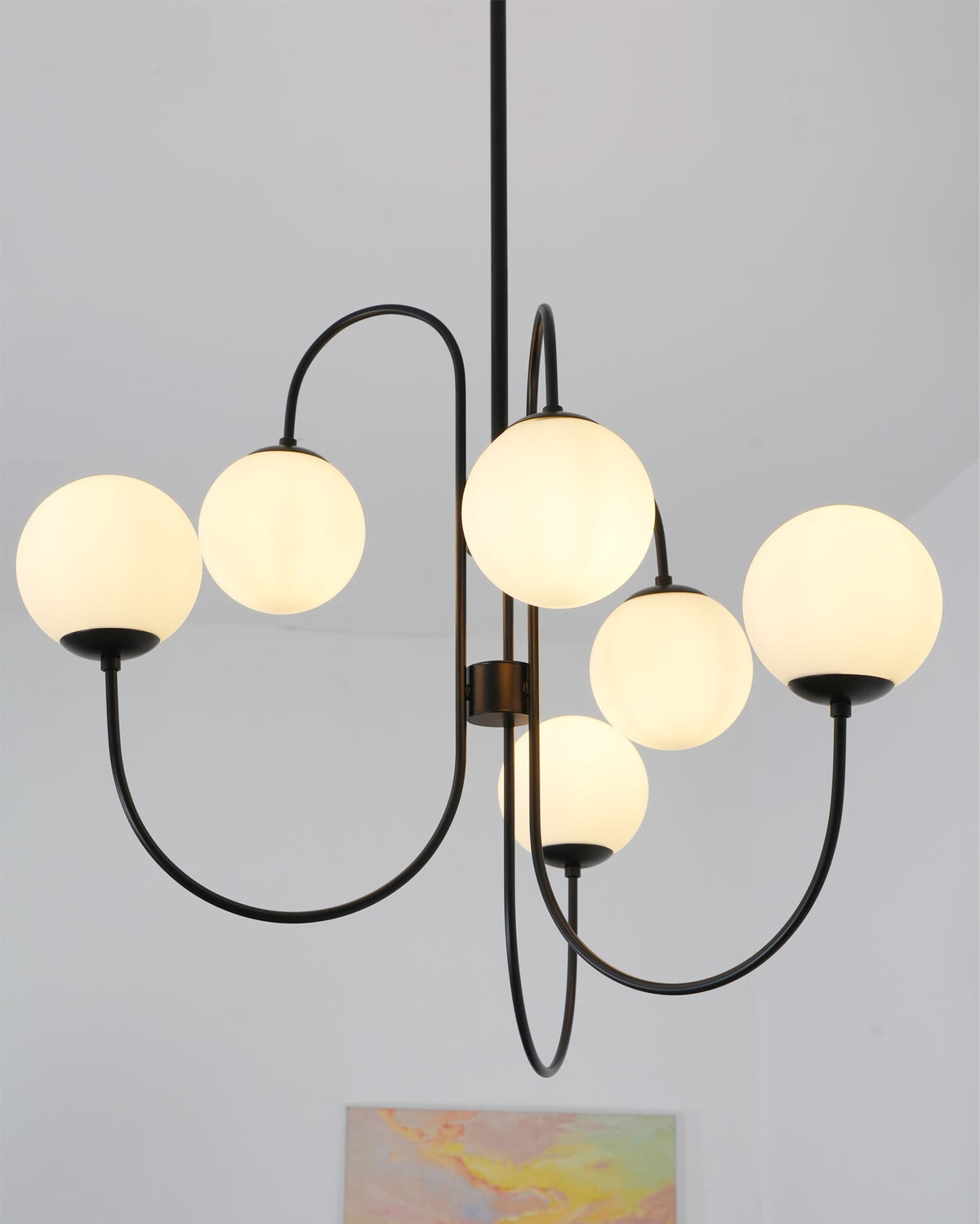 Aldenera Glass Chandelier-Moonnatur
