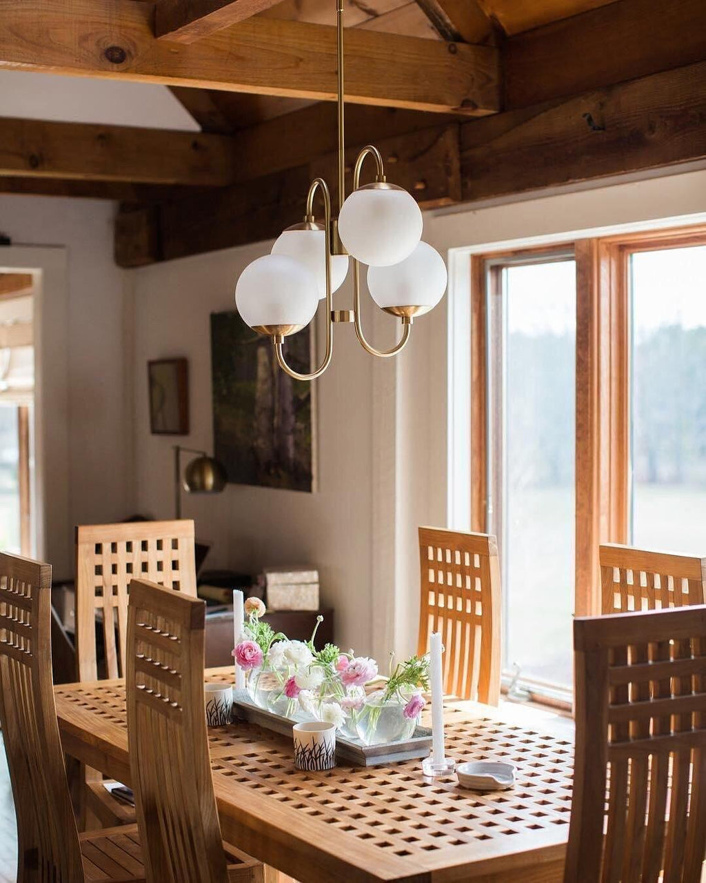 Aldenera Glass Chandelier-Moonnatur