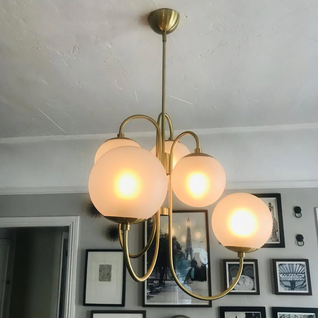 Aldenera Glass Chandelier-Moonnatur