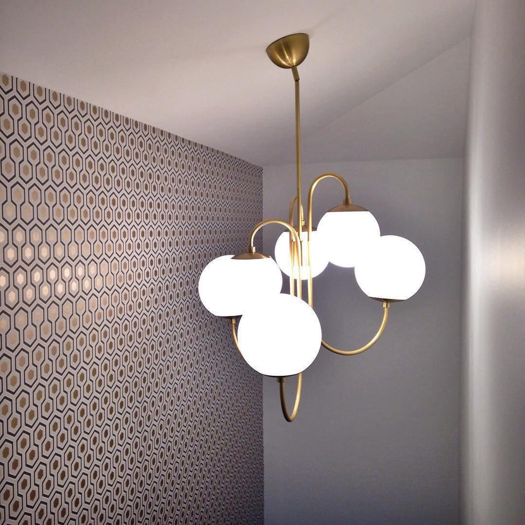 Aldenera Glass Chandelier-Moonnatur