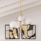 Aldenera Glass Chandelier-Moonnatur