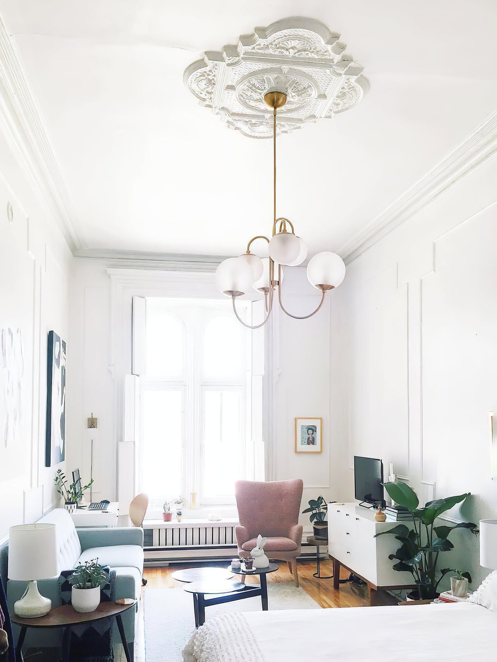 Aldenera Glass Chandelier-Moonnatur