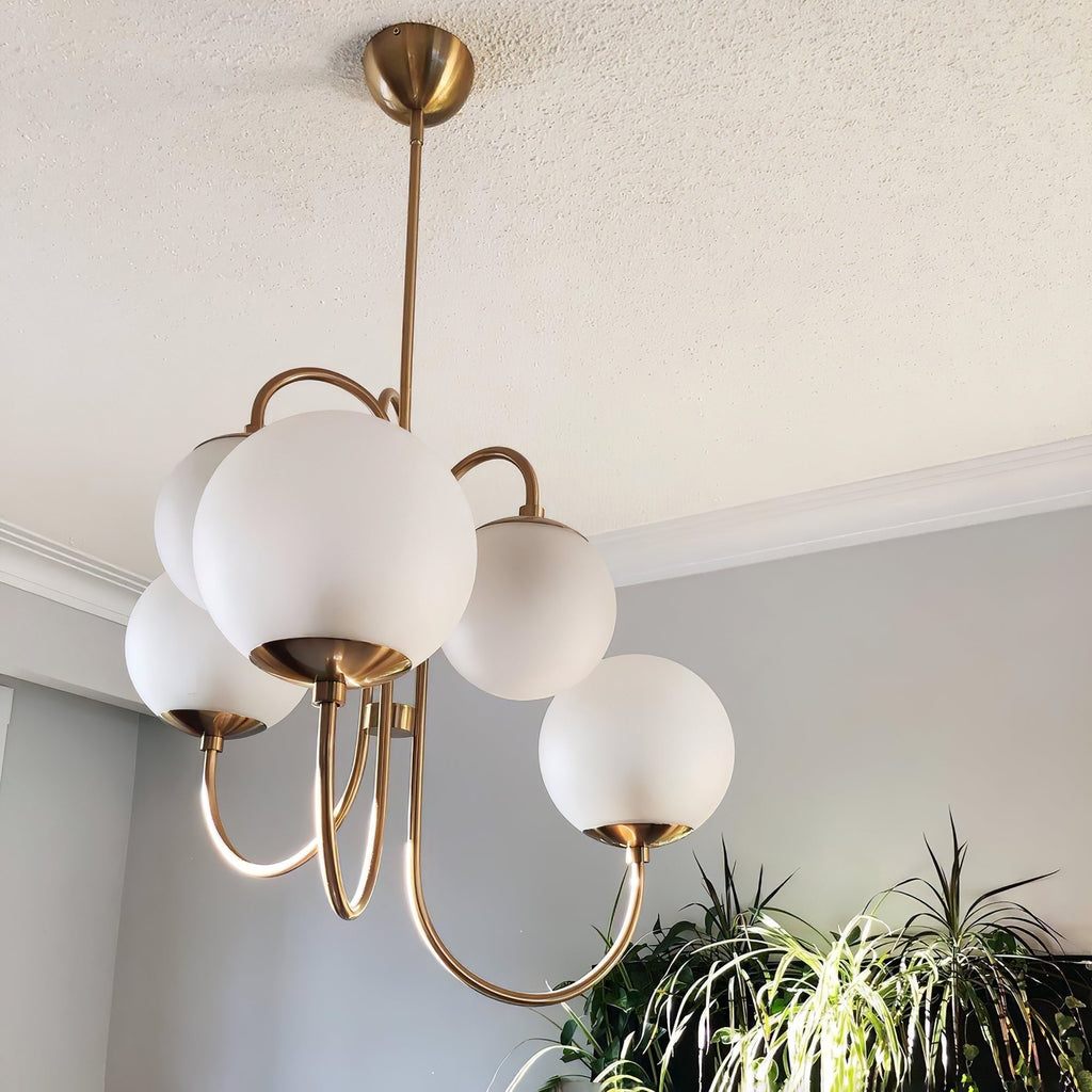 Aldenera Glass Chandelier-Moonnatur