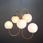 Aldenera Glass Chandelier-Moonnatur