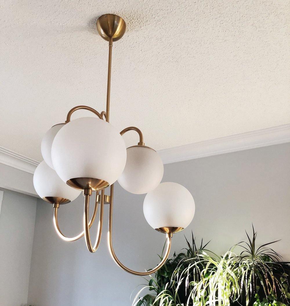 Aldenera Glass Chandelier-Moonnatur