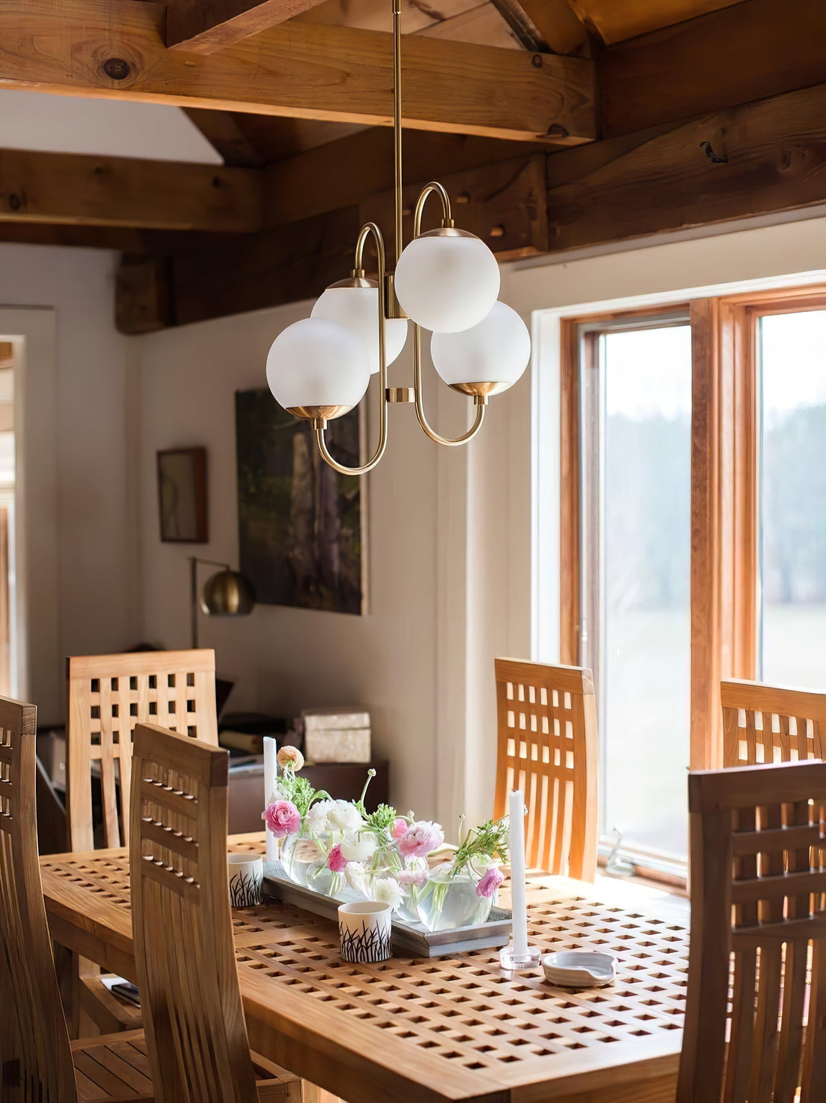 Aldenera Glass Chandelier-Moonnatur
