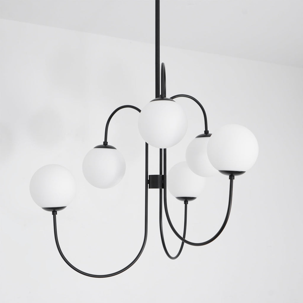 Aldenera Glass Chandelier-Moonnatur
