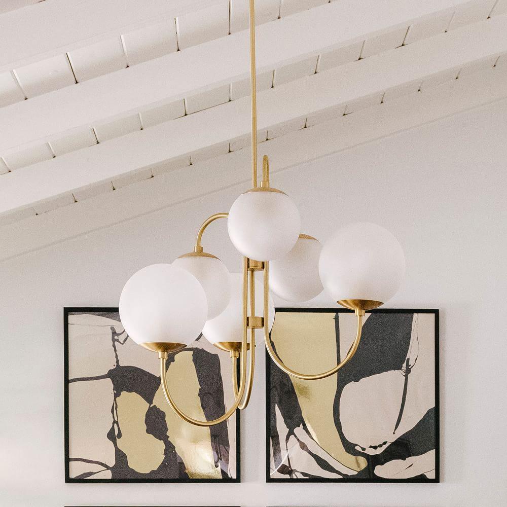 Aldenera Glass Chandelier-Moonnatur