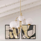 Aldenera Glass Chandelier-Moonnatur