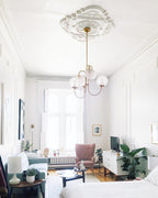Aldenera Glass Chandelier-Moonnatur