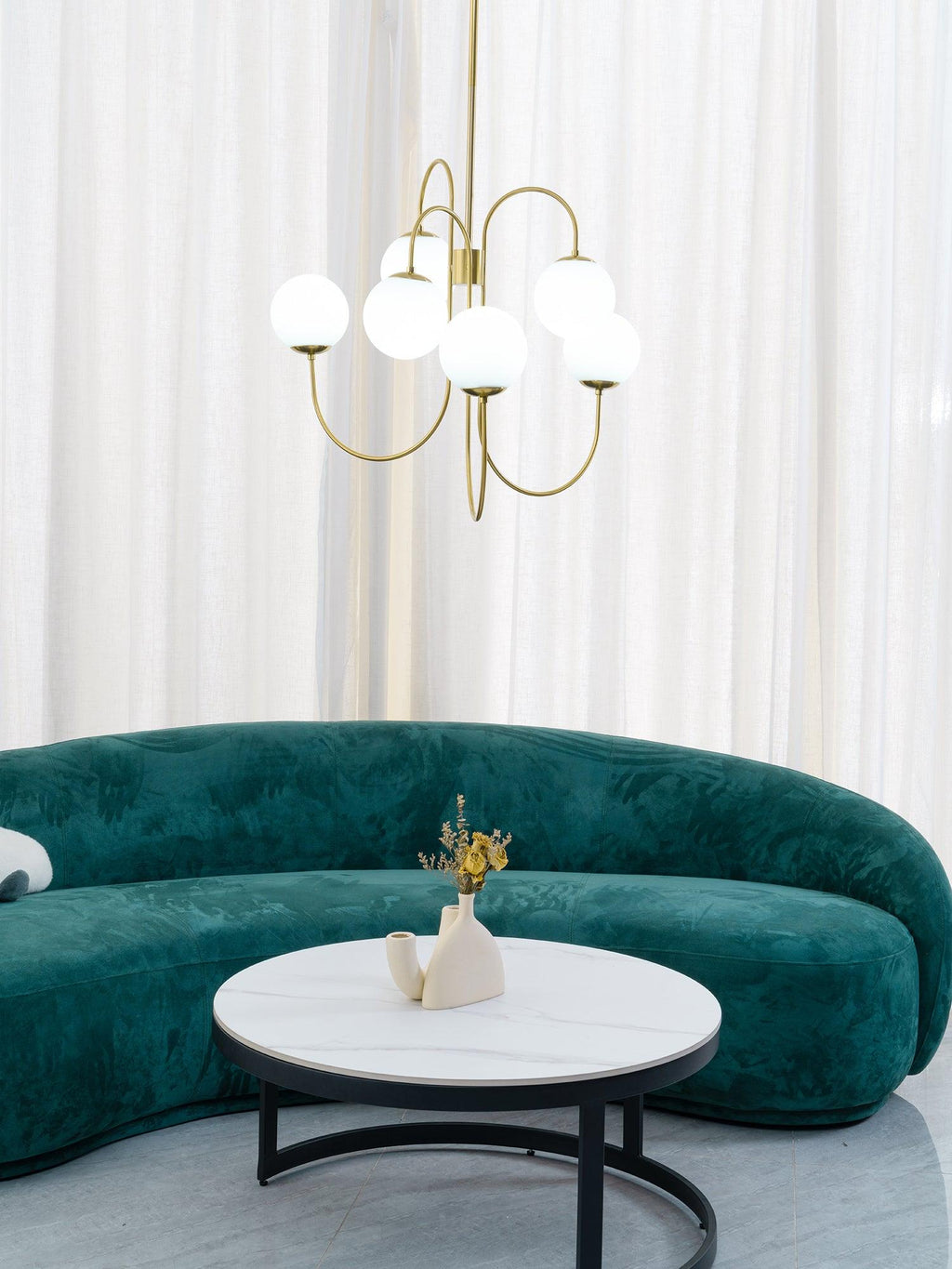 Aldenera Glass Chandelier-Moonnatur