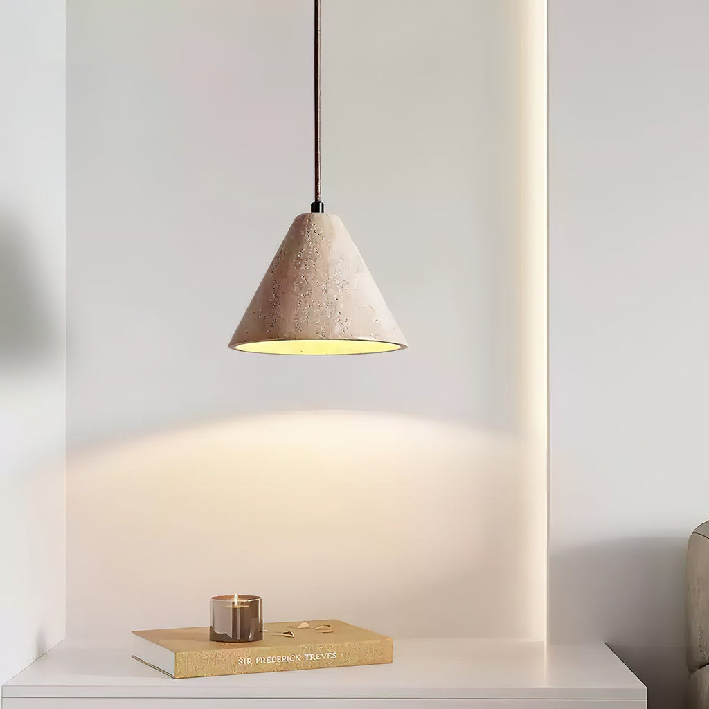 Farnellynne Travertine Pendant Light-Moonnatur