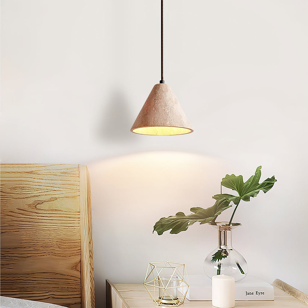 Farnellynne Travertine Pendant Light-Moonnatur
