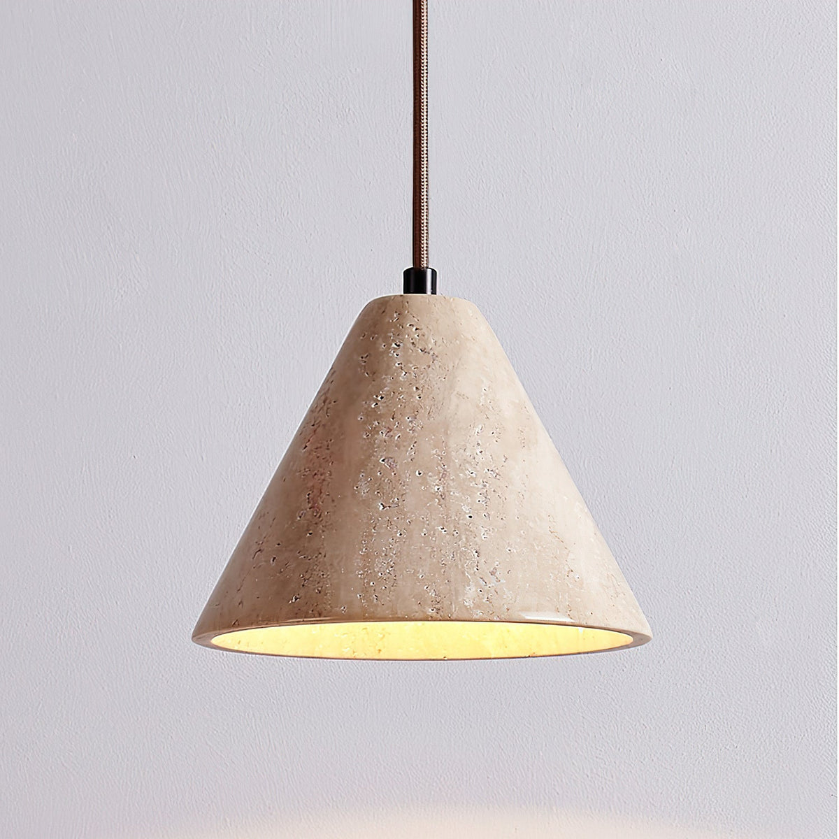 Farnellynne Travertine Pendant Light-Moonnatur