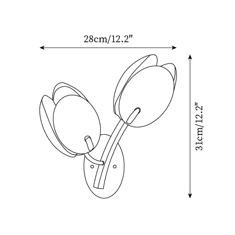 Ordellynne Glass Wall Light-Moonnatur