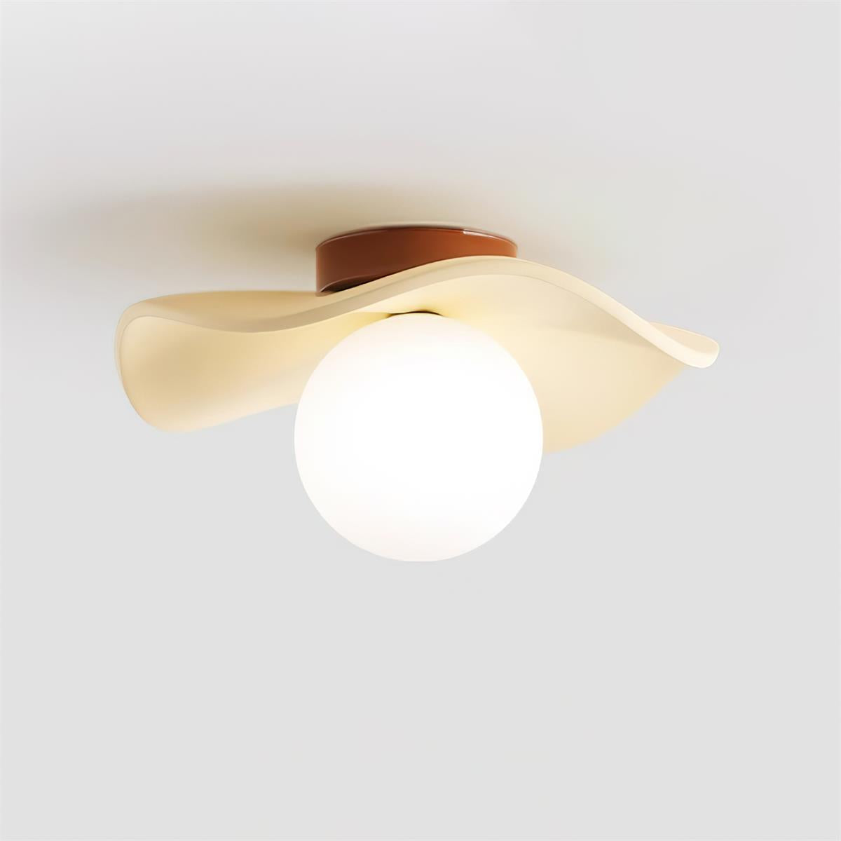 Keldeldale Resin Ceiling Light-Moonnatur