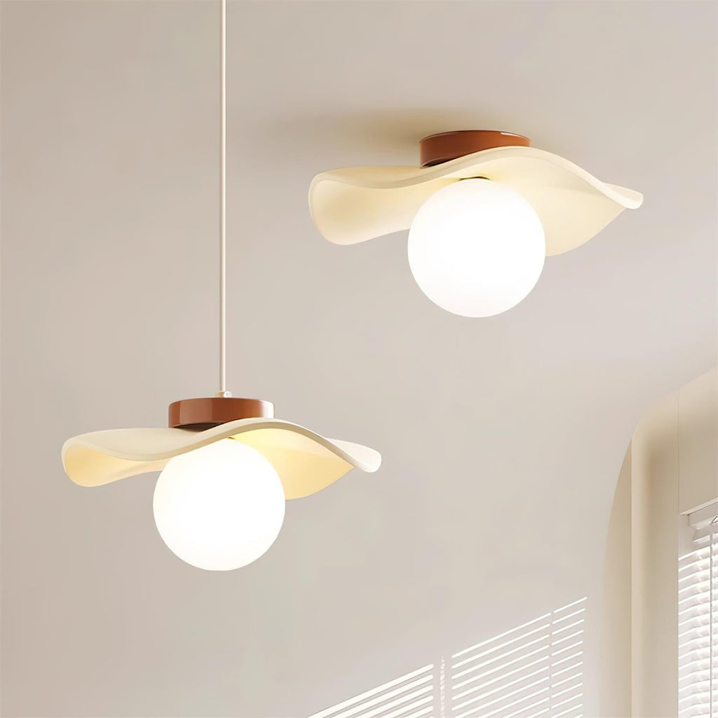 Keldeldale Resin Ceiling Light-Moonnatur