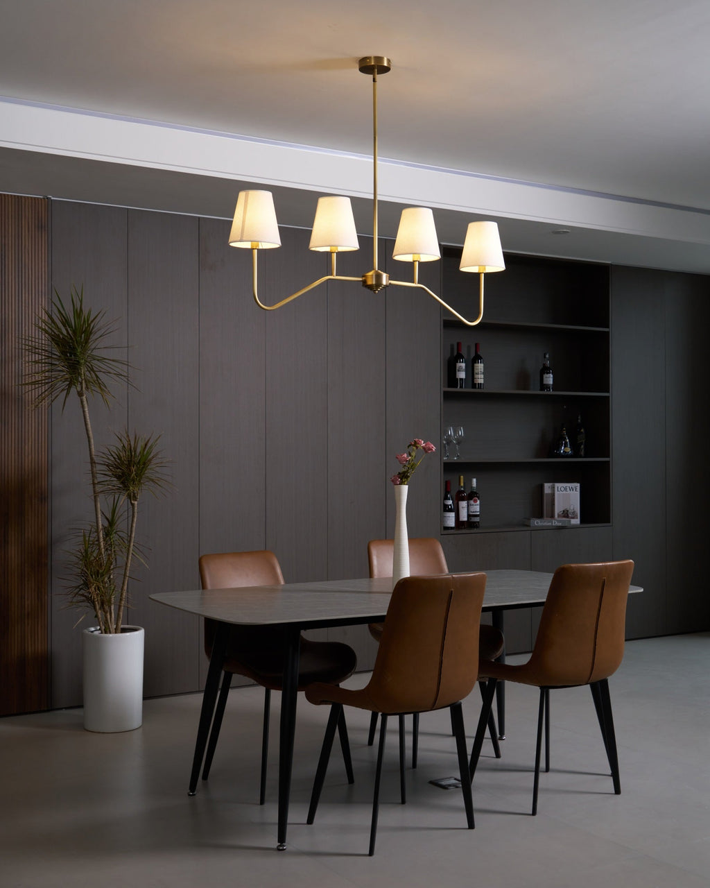Corvenella Fabric Chandelier-Moonnatur