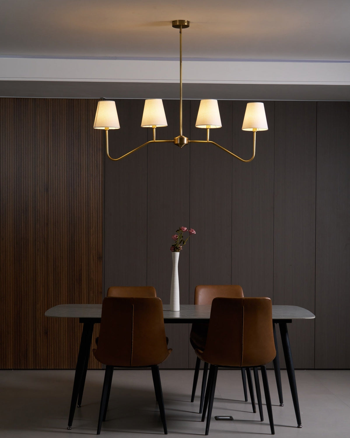 Corvenella Fabric Chandelier-Moonnatur