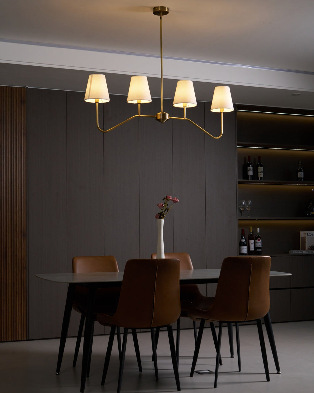 Corvenella Fabric Chandelier-Moonnatur