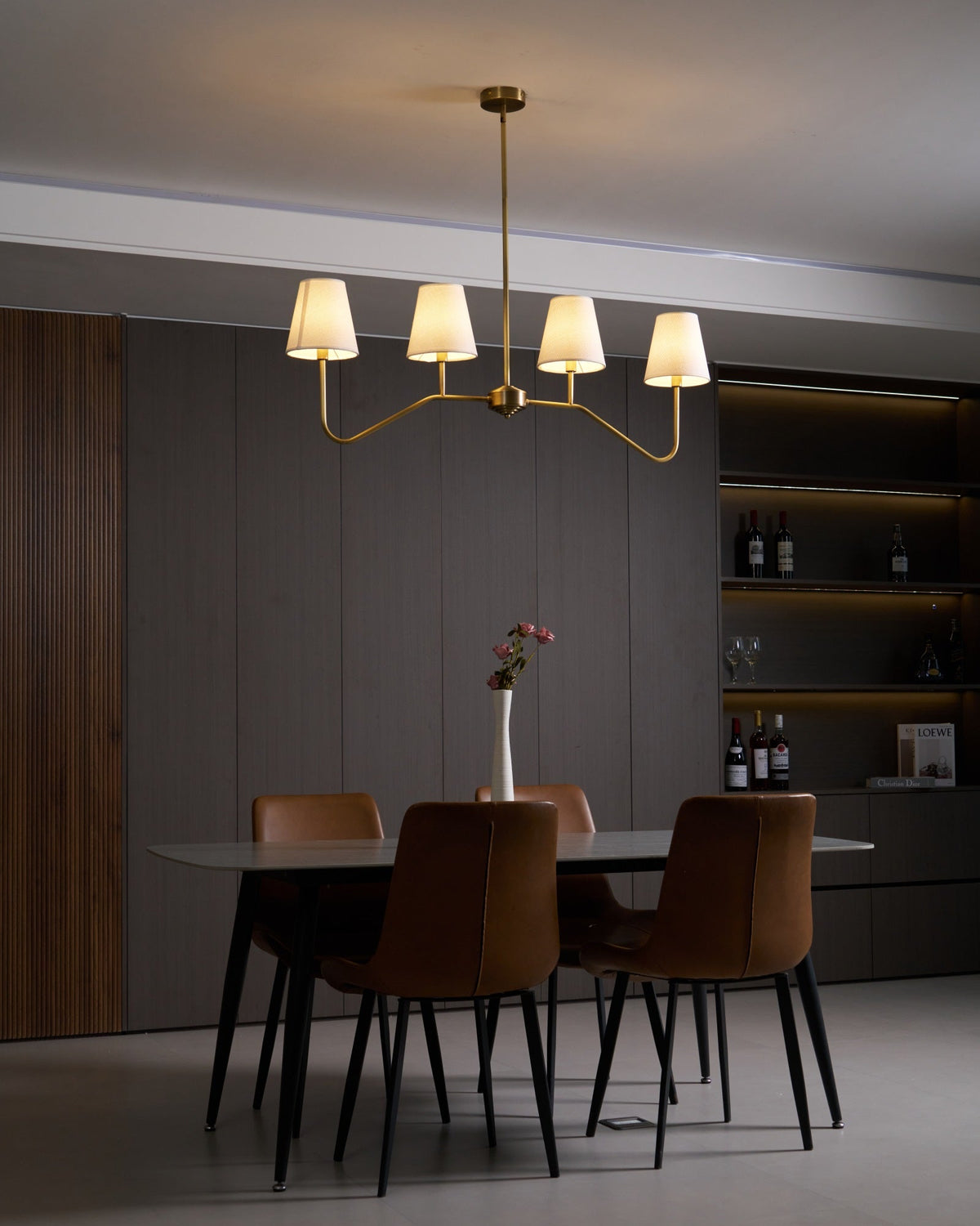 Corvenella Fabric Chandelier-Moonnatur
