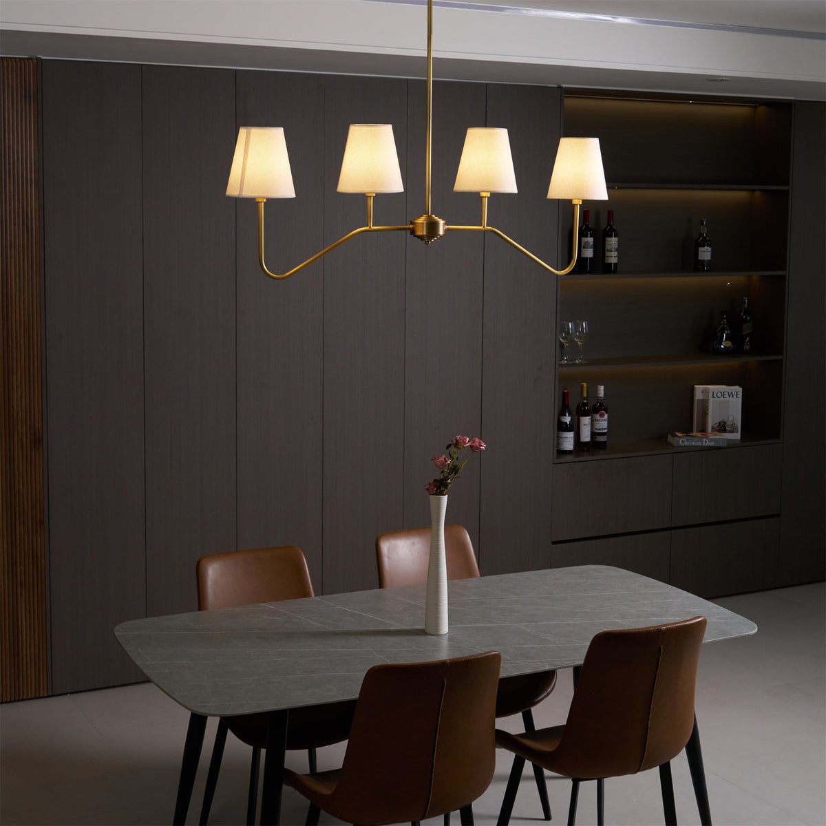 Corvenella Fabric Chandelier-Moonnatur