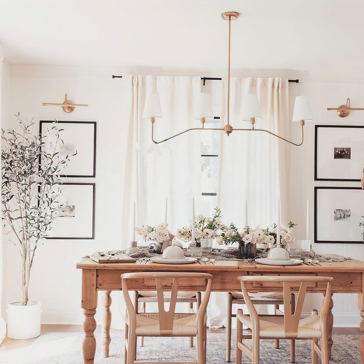 Corvenella Fabric Chandelier-Moonnatur