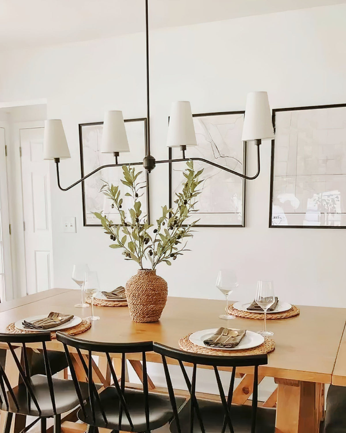 Corvenella Fabric Chandelier-Moonnatur
