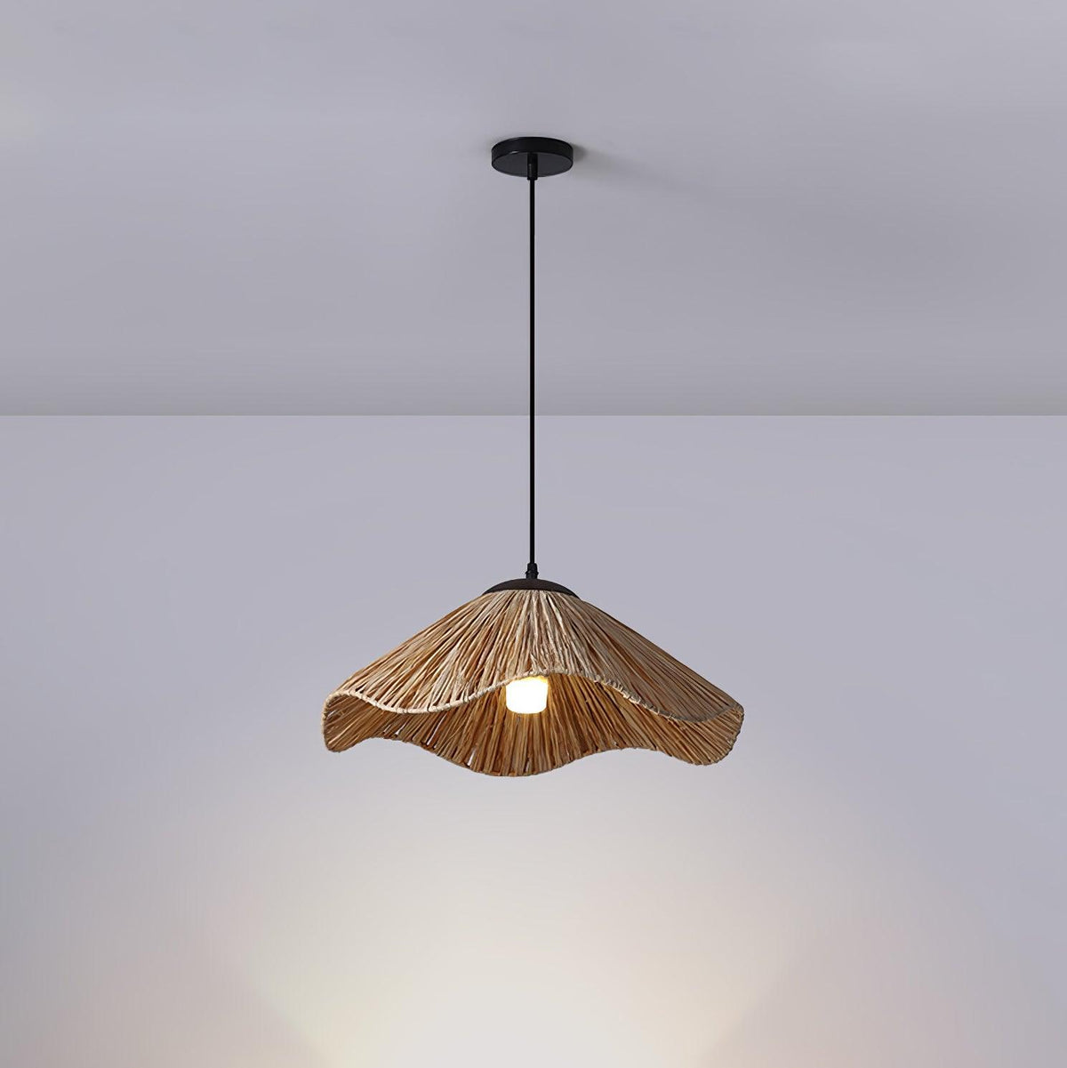 Giorala Straw Pendant Light-Moonnatur