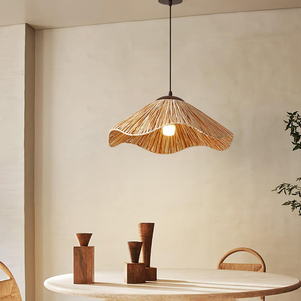 Giorala Straw Pendant Light-Moonnatur