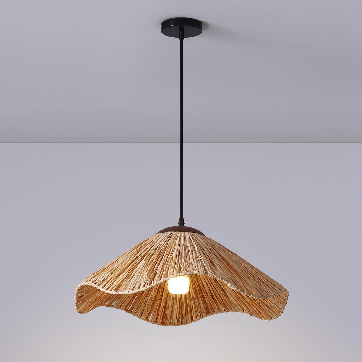 Giorala Straw Pendant Light-Moonnatur